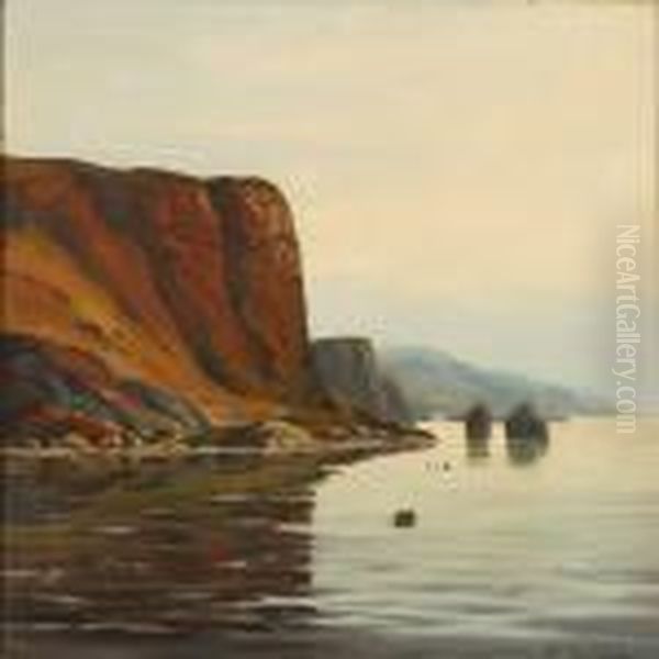 Landscape Fromgreenland With Kayaks And A Umiak - view 1