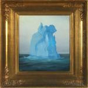 View From Greenland With Iceberg by Emanuel A. Petersen