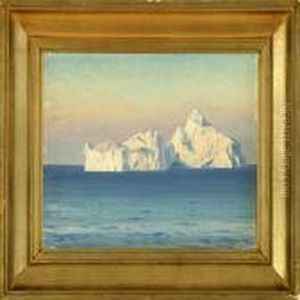 Ice Mountains In The Disco Bay by Emanuel A. Petersen