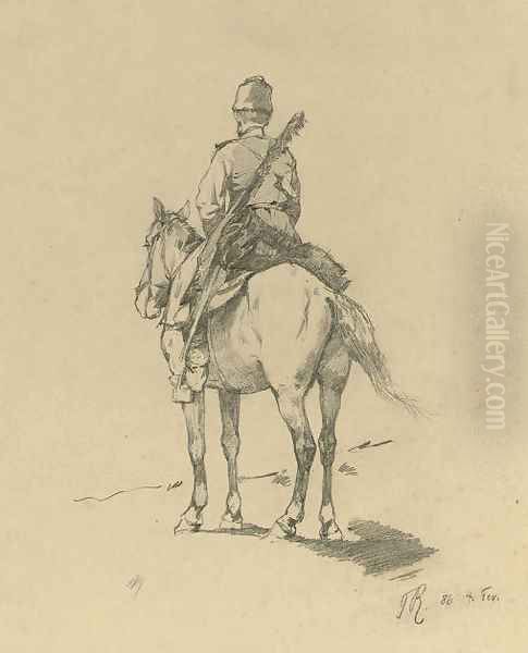 A Cossack on horseback - view 1