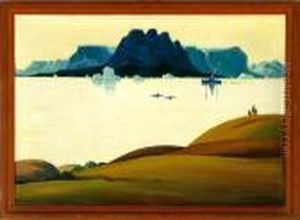Greenlandic Inlet Scenery by Emanuel A. Petersen