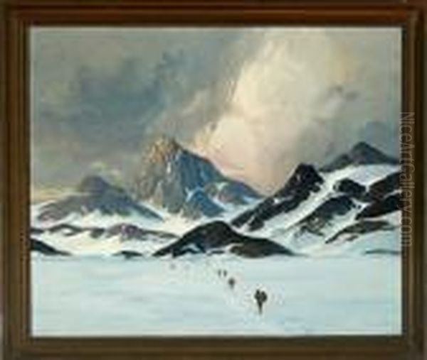 Walking Inuits In Greenland - view 1