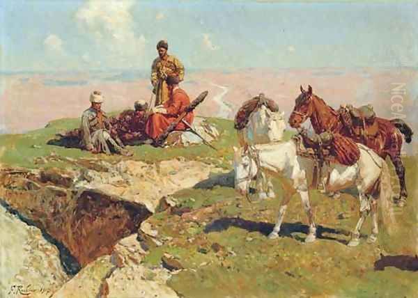 Caucasian riders - view 1