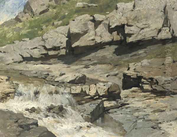 Study of a mountain stream - view 1