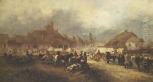 Market in Przemysl by Tadeusz Rybkowski
