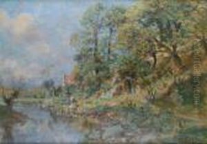 Lavandieres Au Bord De La Riviere