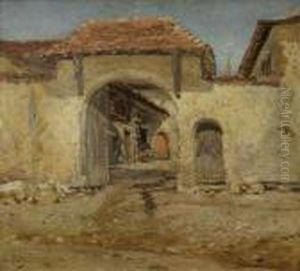 Vue D'une Cour De Ferme