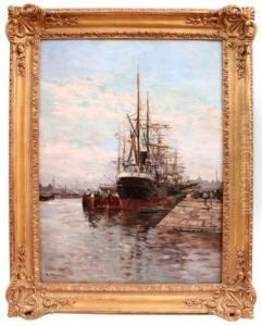 Tall Ships In A Harbour