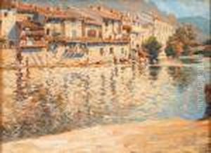 Le Paillon A Nice by Edmond Marie Petitjean