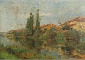 Village On The Edge Of A River Village On The Edge Of A River