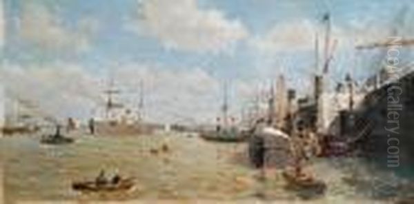 A Busy Harbour - view 1