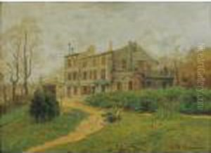 Vue De La Maison De Balzac, Les Jardies. Fin Xix E Siecle . Vue De La Maison De Balzac, Les Jardies. Fin Xix E Siecle .