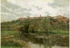 Pecheur Au Bord De L'eau