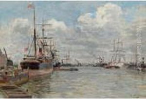 Harbor View by Edmond Marie Petitjean