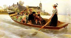 Frohliche Fahrt, Chiemsee (A Fun Outing On The Chiemsee) by Karl Raupp