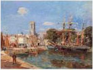 Port De Mer by Edmond Marie Petitjean