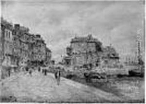 Honfleur, La Lieutenance by Edmond Marie Petitjean