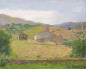 Vue De L'arriere-pays Varois by Hippolyte Petitjean
