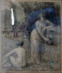 Femmes A La Fontaine by Hippolyte Petitjean
