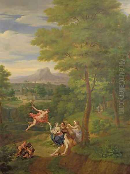 Classical Landscape with Mercury Overseeing the Birth of Bacchus - view 1