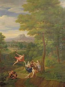 Classical Landscape with Mercury Overseeing the Birth of Bacchus by Pieter Rysbrack