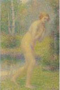 Nu Dans La Foret by Hippolyte Petitjean