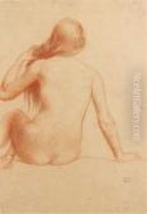 Academie De Femme Assise Vue De Dos
Sanguine by Hippolyte Petitjean