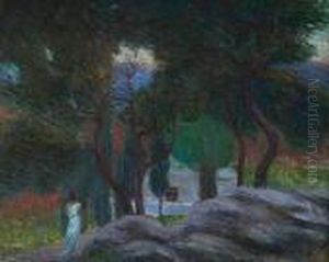 An Evening In The Springtime Of Life, Circa 1890 by Hippolyte Petitjean