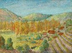 Vineyard In Southern France by Hippolyte Petitjean