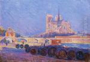 Paris, La Seine Et La Cite by Hippolyte Petitjean