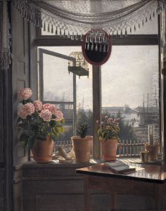 View from the Artist's Window c. 1825 by Martinus Rorbye