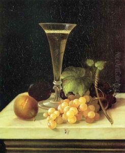 Still Life Wine Glass and Fruit by Morston Constantine Ream