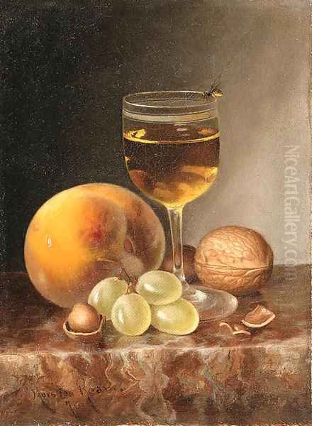 Still Life with Fruit, Wine and Nuts - view 1