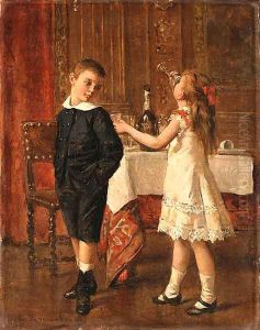 The young wine tasters by Albert Roosenboom