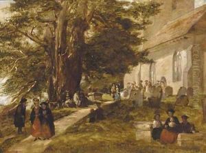 Returning from church by Alfred Rankley