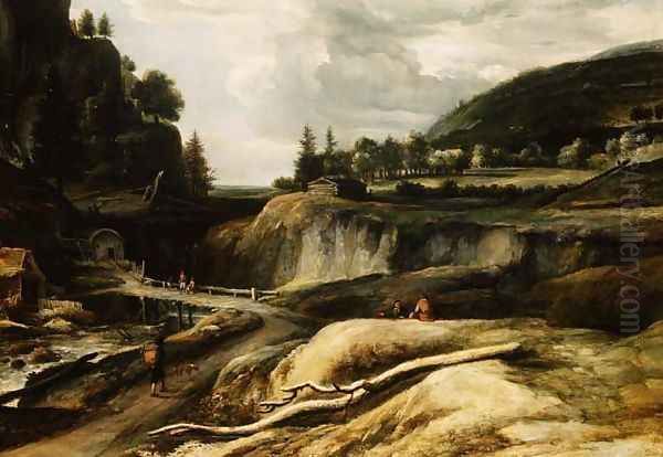 Scandinavian river Landscape - view 1
