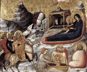 The Nativity and Other Episodes from the Childhood of Christ c. 1330 by Pietro da Rimini