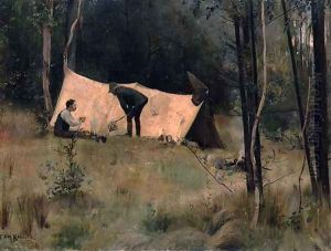 The Artists Camp, c.1886 by Thomas William Roberts