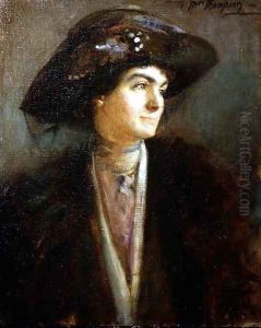 Bust Portrait of Mabel Persis by Thomas William Roberts