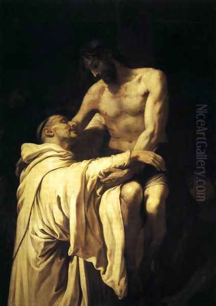 Christ Embracing St Bernard 1625-27 - view 1