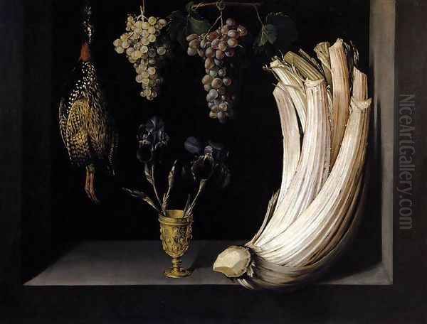 Still Life with Cardoon, Francolin, Grapes and Irises - view 1
