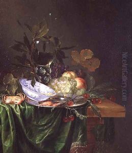 Still Life with a Roemer, 1653 by Pieter de Ring