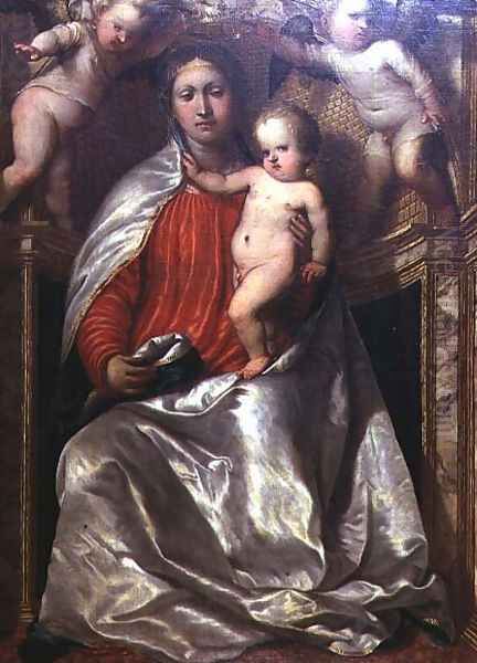 Madonna and Child crowned by two angels, c.1530 - view 1