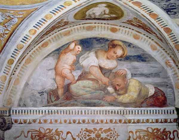 Samson and Delilah, lunette, 1531-32 - view 1