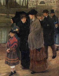 On the Way to Church by Lauritz Andersen Ring