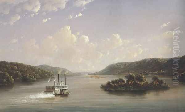 View On The Mississippi Fifty Seven Miles Below St.Anthony Falls,Minneapolis 1858 - view 1