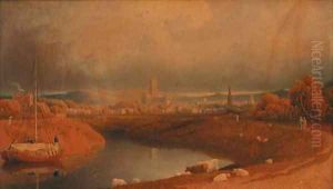 A view of Gloucester by George Fennel Robson