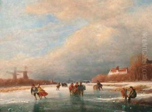 Winter leisure by Nicolaas Johannes Roosenboom
