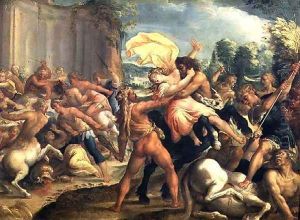 Hercules, Deianeira and the centaur Eurytion, c.1600 by Hans Rottenhammer