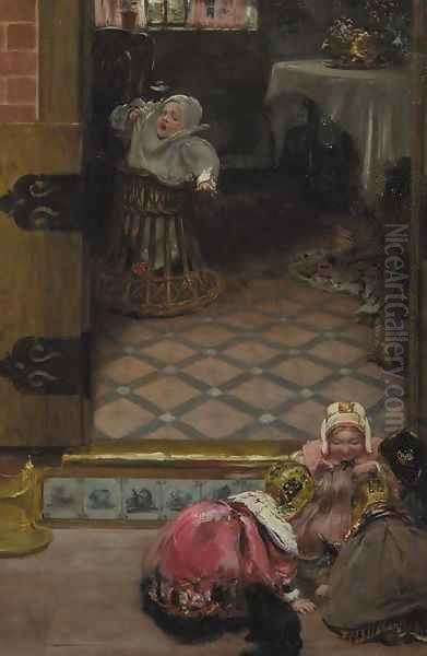 Interior with children playing - view 1